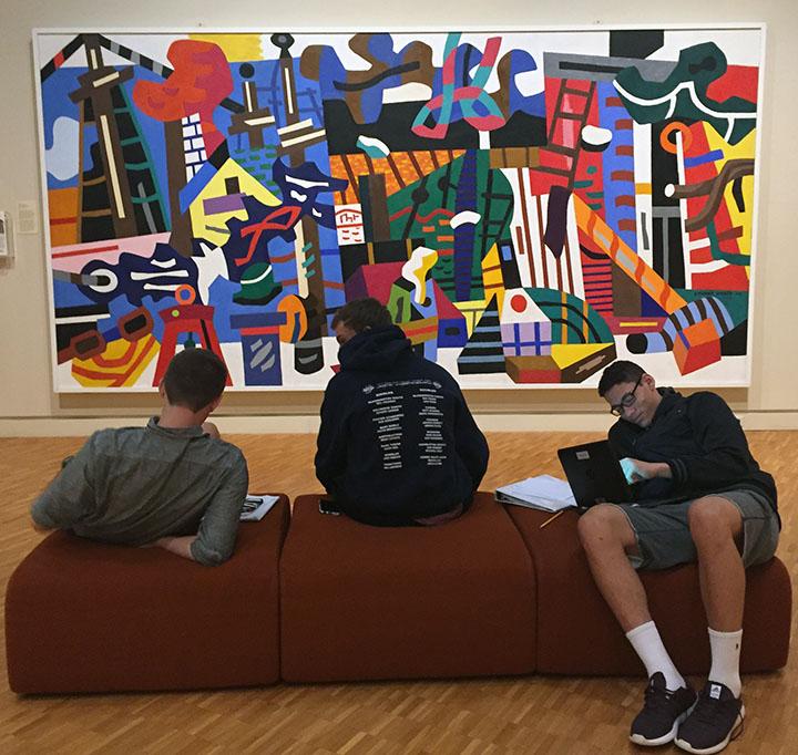 Creative writing class takes field trip to the Indiana University Art Museum