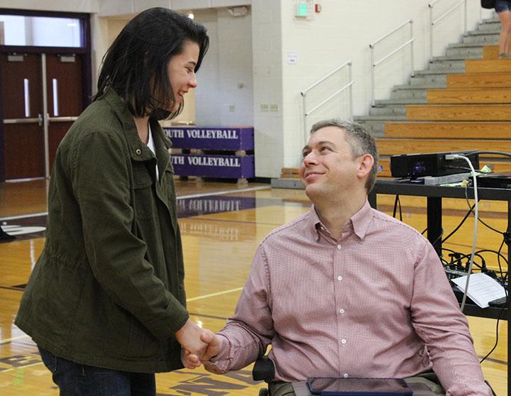 Students meet Martin Pistorius