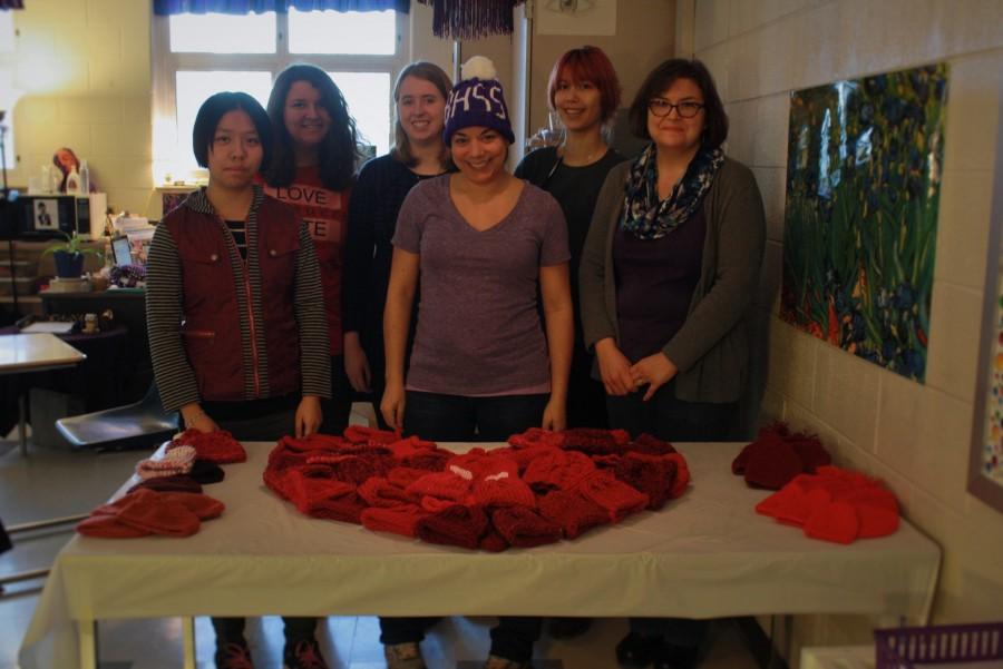 South's knitting club donates hats