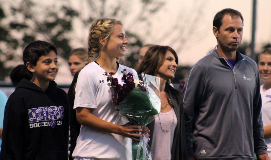 Girls soccer wins on senior night