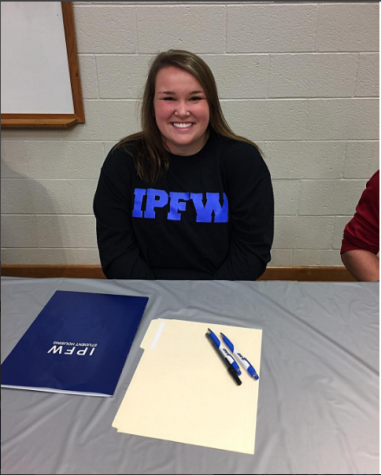 Senior softball player Addie Benham committed to Indiana Purdue Fort Wayne