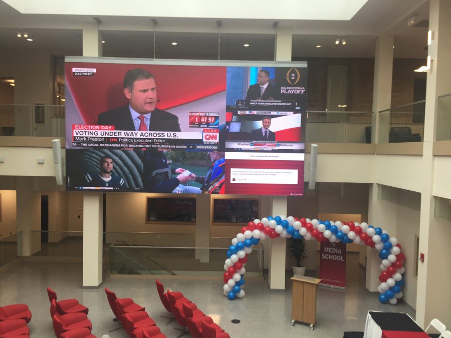 Media school serves as election hub
