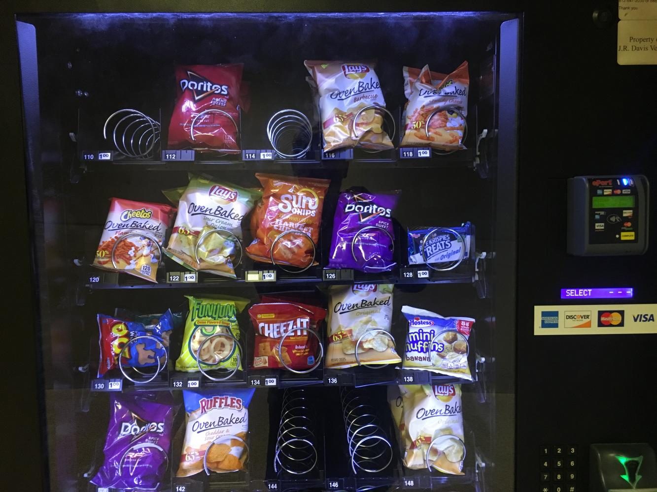 New Snacks In Vending Machines