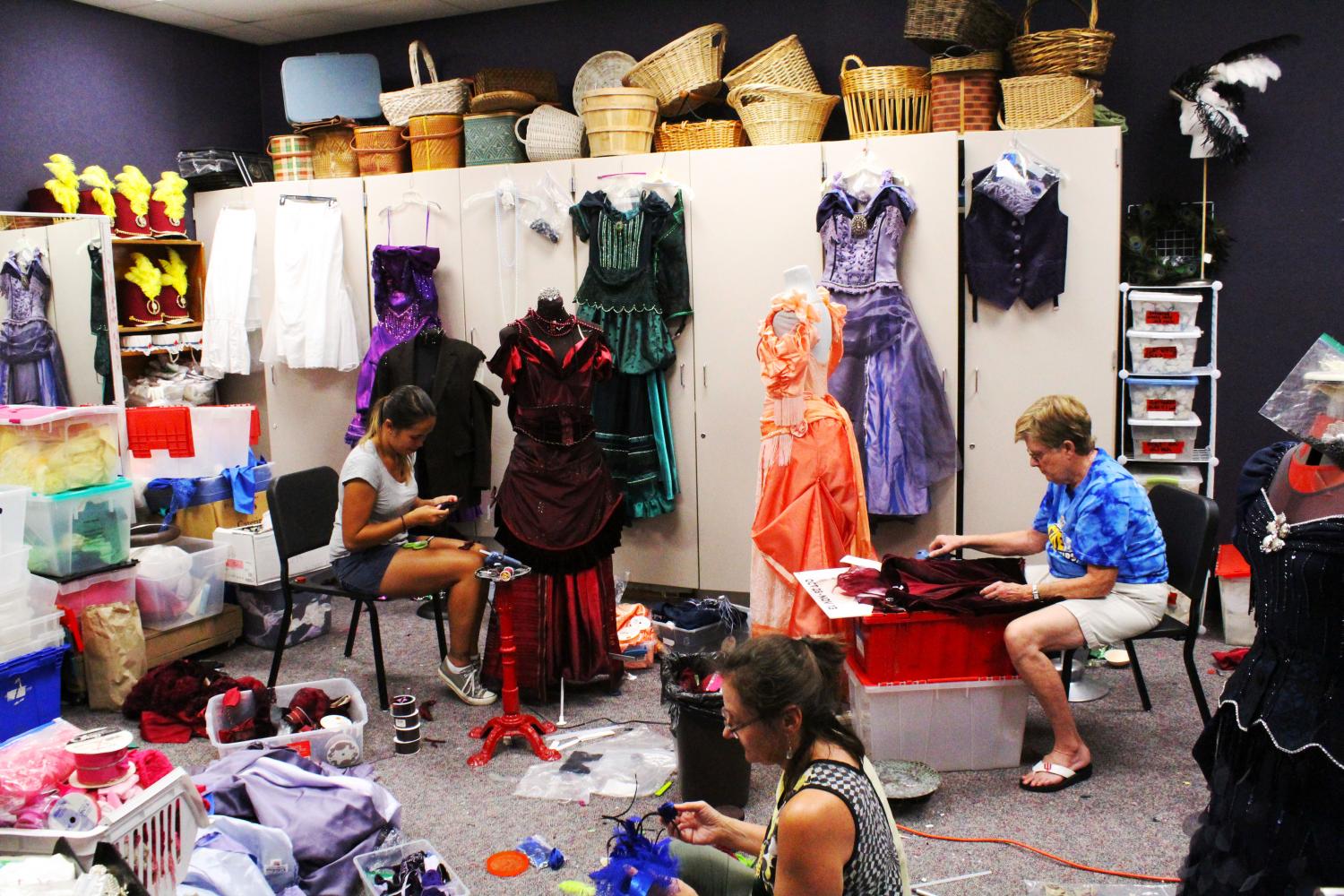 Prep for Sounds of South's production of "Hello, Dolly!"