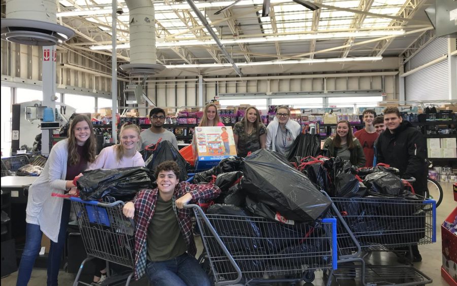 Student council shops for Christmas Angel Tree