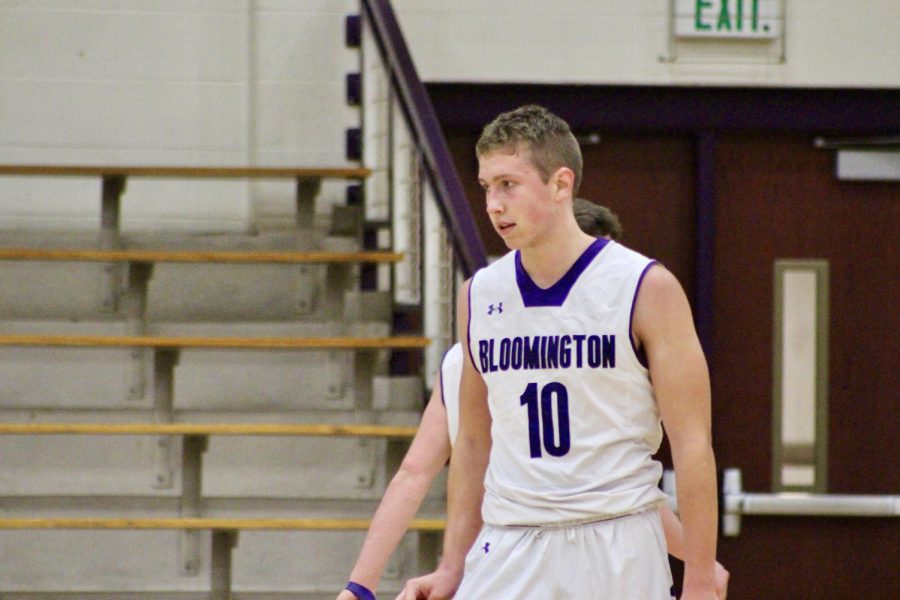 South's Phillip King (10) stares at a teammate.