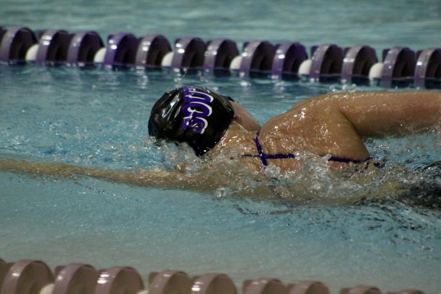 South swimmers split against Hamilton, shine at Holiday invitational.