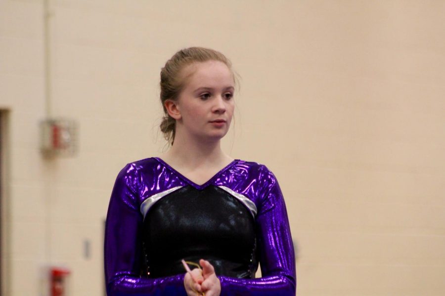 South's Erica Huntington moments after she receives her ribbon.