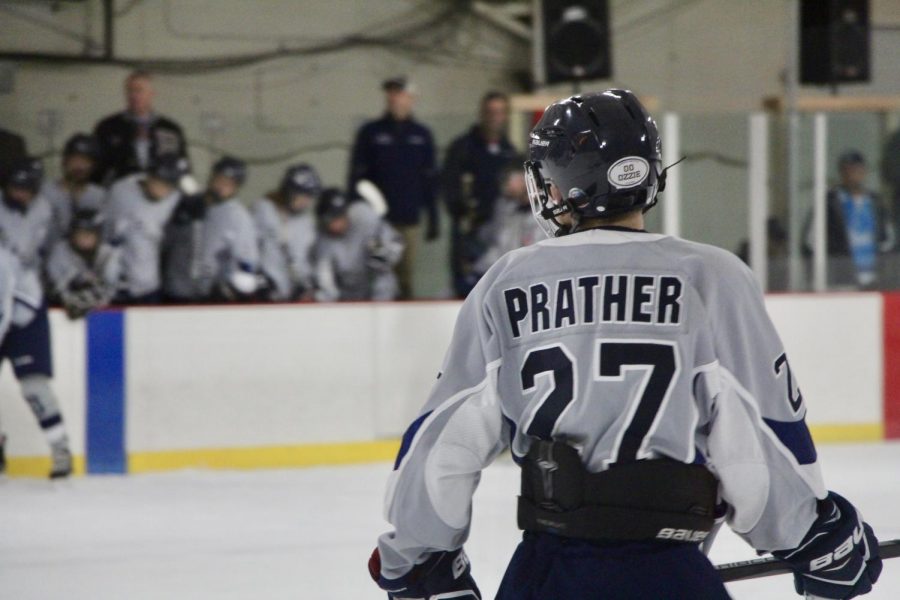 Bloomington's Eli Prather (27) looks towards the bench.