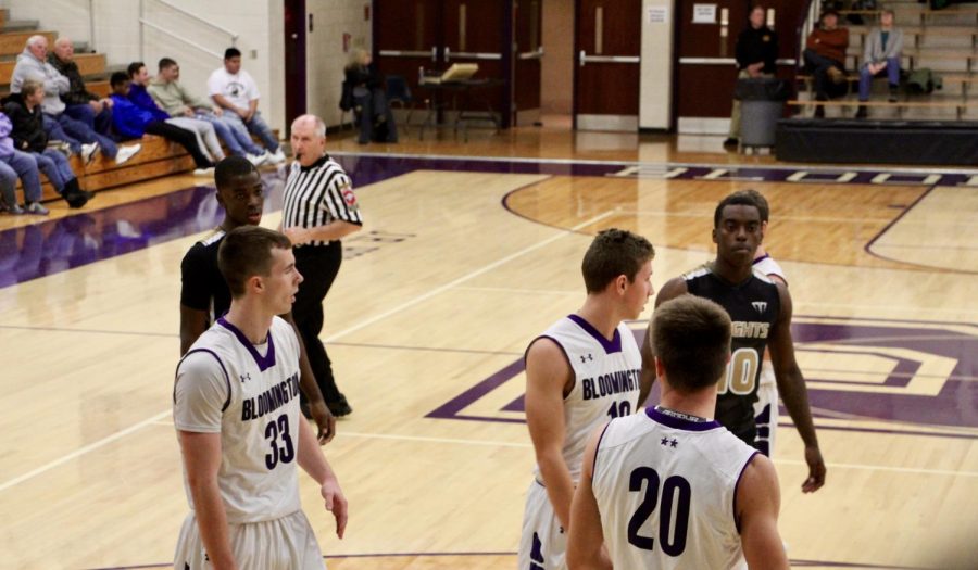 South players regroup after a foul is called