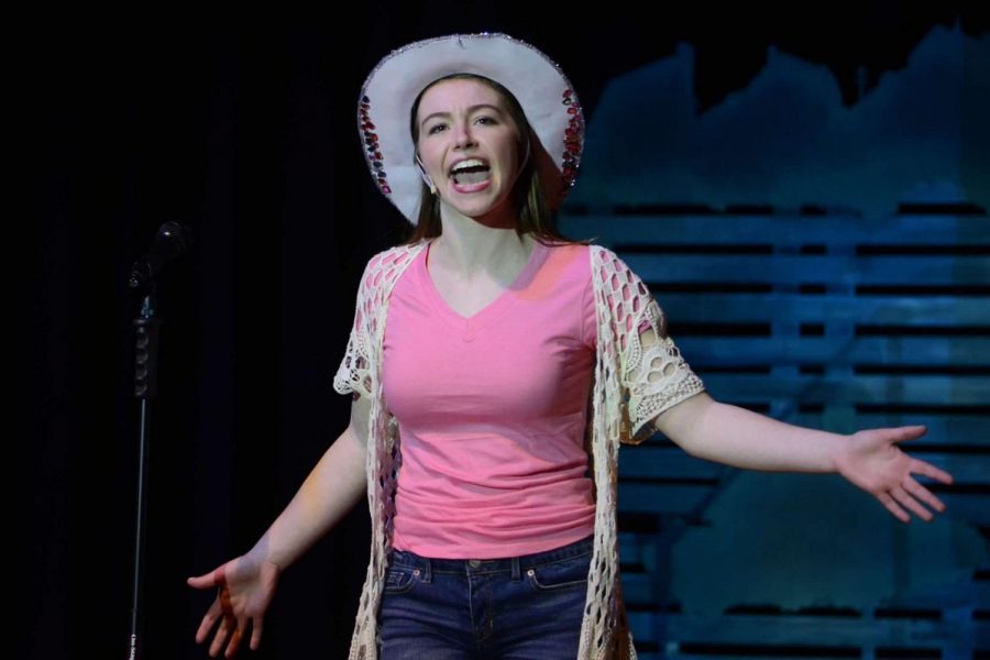 Senior Lauren Bauman performs as Ariel during a dress rehearsal for Theatre South's production of Footloose. | Photo Credit: Steve Perry