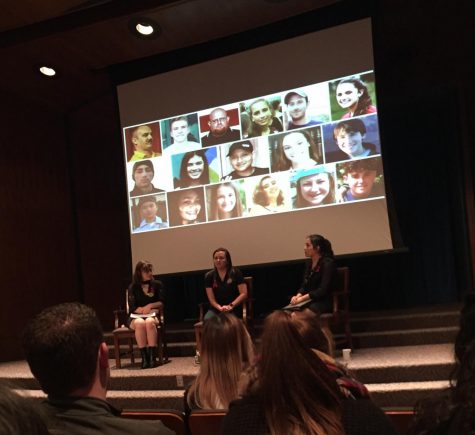 Katherine Posada spoke at IU on Feb. 24 about her experience as a teacher in the Parkland shooting. 