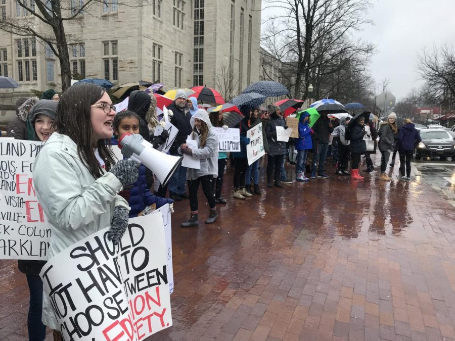 Bloomington+students+organize+March+For+Our+Lives+in+downtown+Bloomington