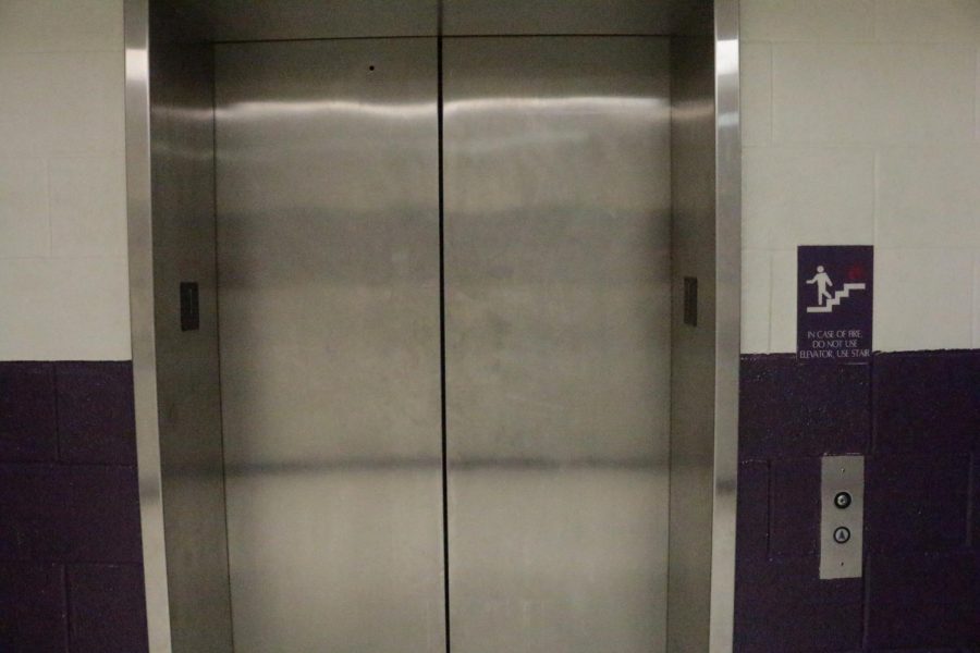 South's single elevator (pictured above) has broken twice in the last week