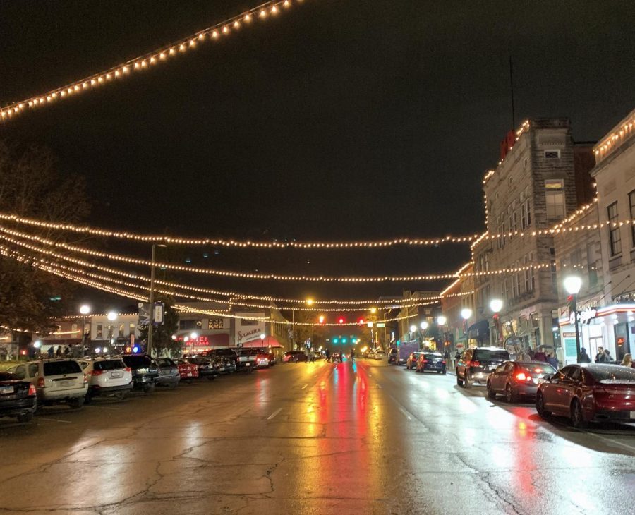 Lights shine bright in downtown Bloomington