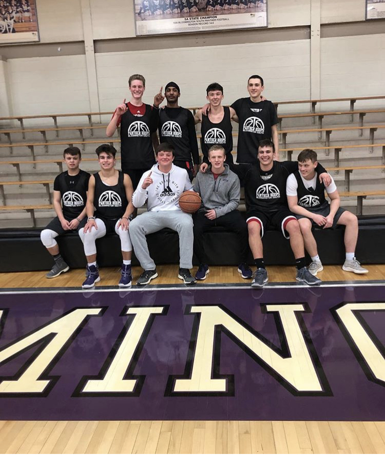Ball Bros. pose after winning last year's PHoops championship