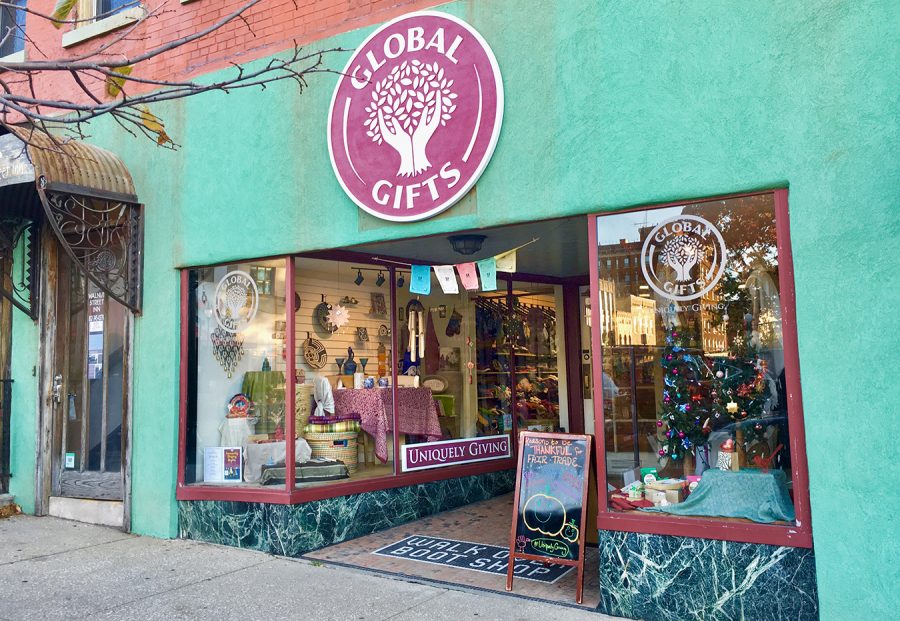 Global Gifts on Walnut St. in downtown Bloomington via Limestone Post