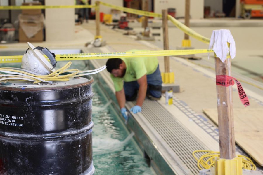 Workers are completing a major overhaul of the 1970s-era BHSS pool. 