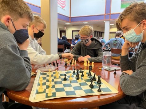 Chess Club members compete against each other in SRT