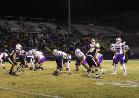 Souths offense lines up against Castle in the fourth quarter.