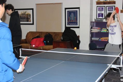 Tennis players love new Ping-Pong tables