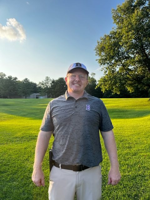 Coach Jim Southern at country club match.