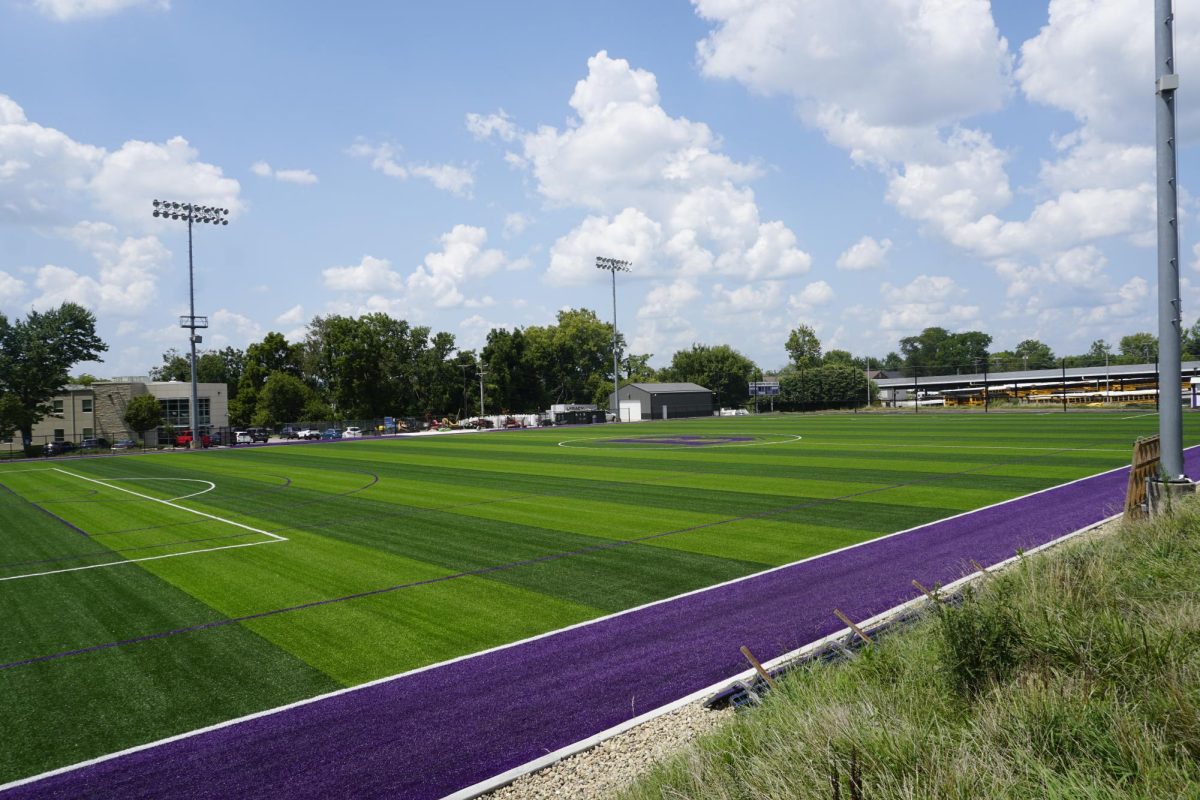 Construction is nearly complete for the new soccer field. The project cost $1.6 million.
