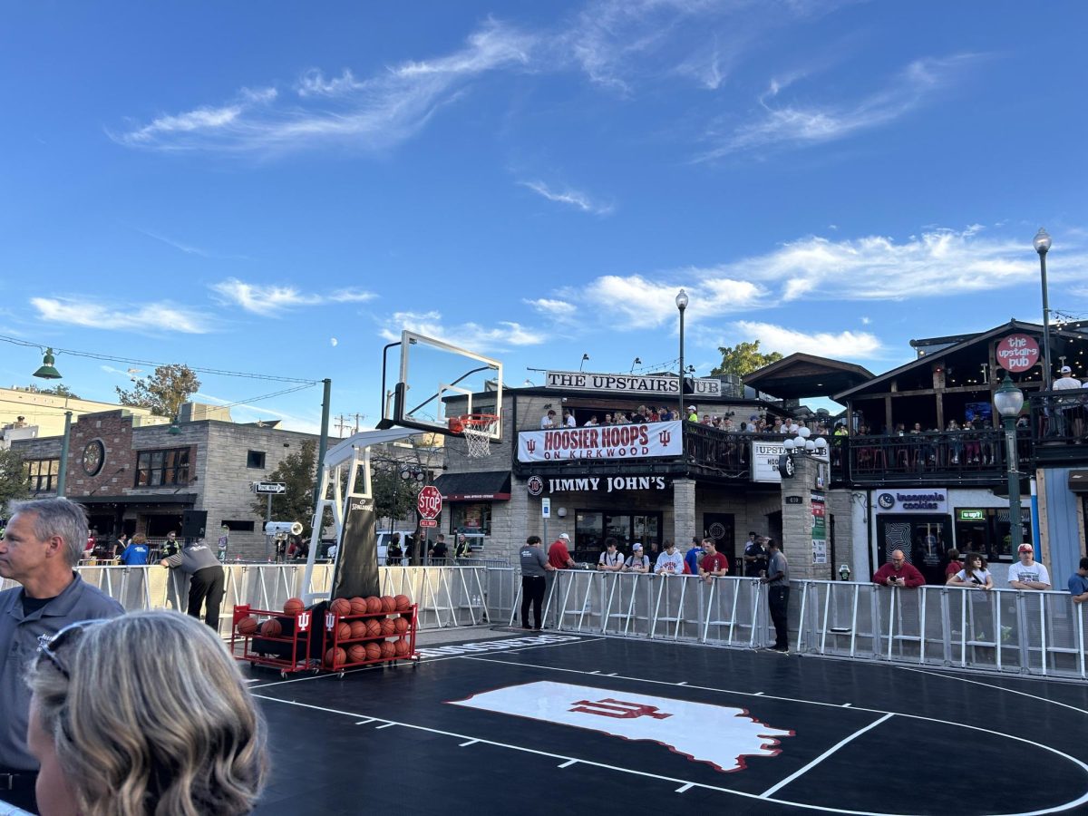 Crowds gather for the Hoosier Hoops takeover on Kirkwood