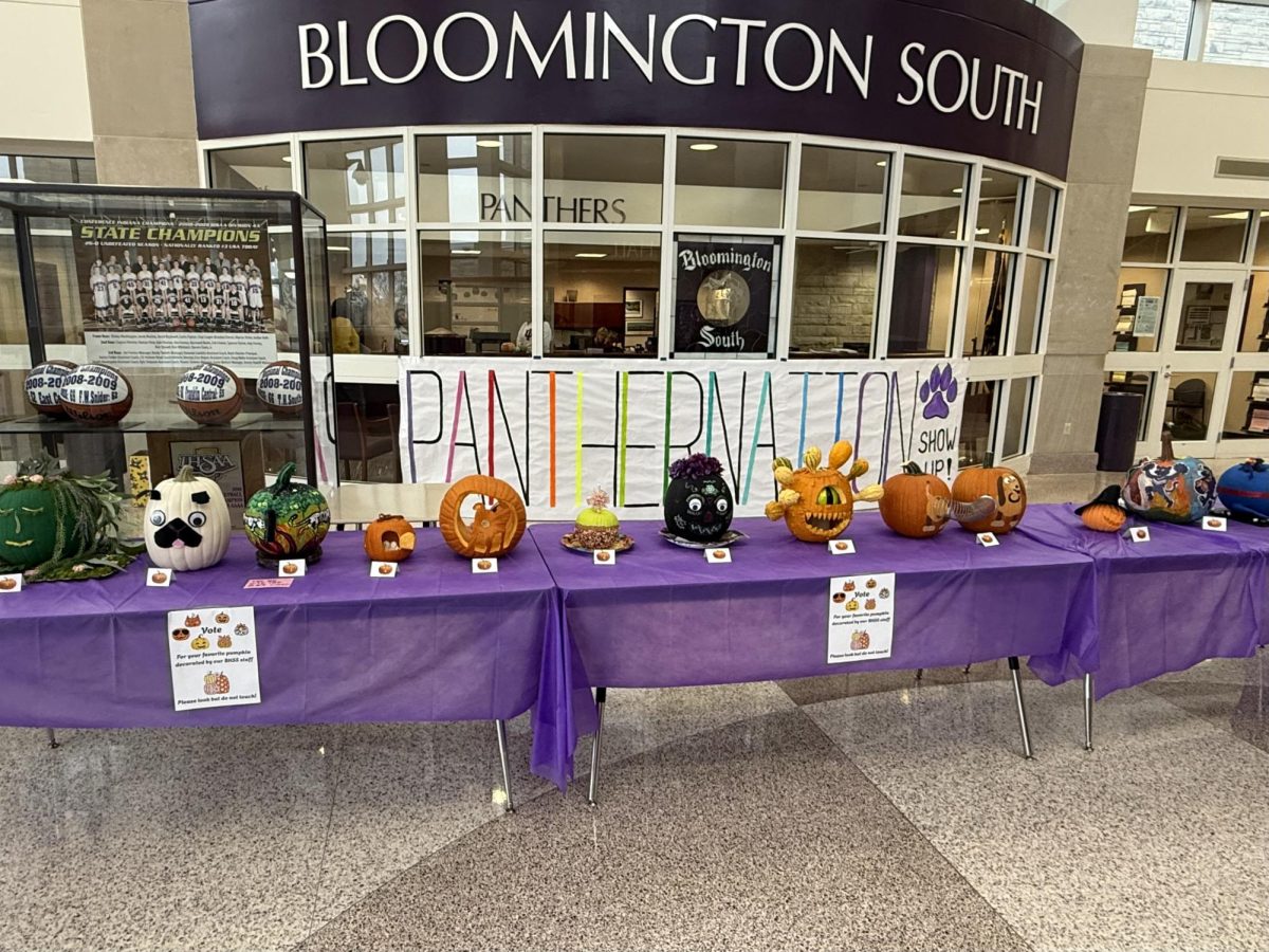 Students voted for decorated pumpkins on October 28.