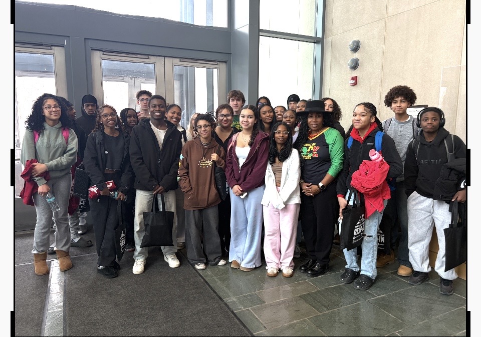 SRO LaSaundra Mccoy, sponsor for the Black Culture Club, took a group of students to the annual IU African-American Read-In Feb. 6. 